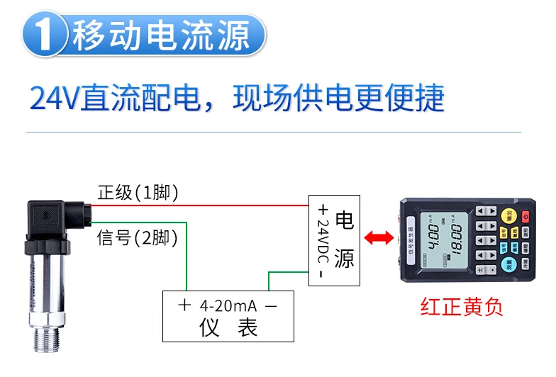 WellMeter ручной калибратор по низкой цене выход 4-20 мА мощность 24 В сухая батарея