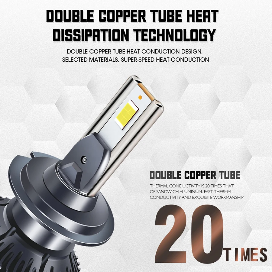 Auto Lighting System Super Bright High Power F9 Car Led Headlight Bulbs 100w 20000 lumen H4 H7 H11 Led Lights