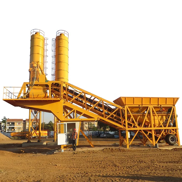 Top Quality Wet Mixed Concrete Mixing Plant YHZS35 Mobile Concrete Batching Plant Price