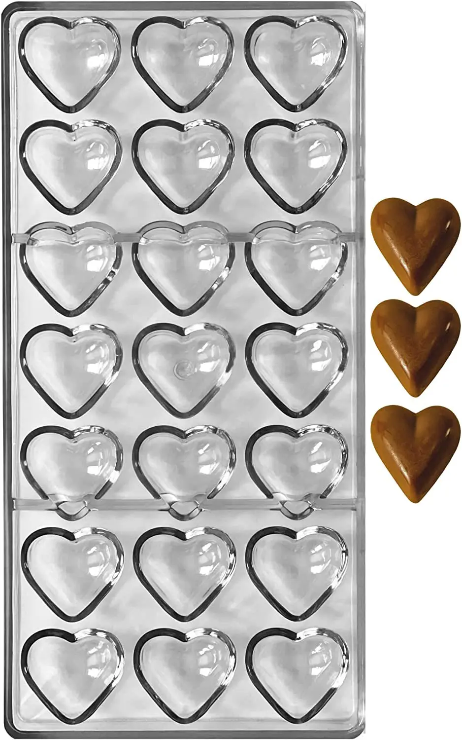 Hot selling Chocolate Mold Polycarbonate Candy Bar Mold Fancy Bars DIY candy clear Chocolate Mould
