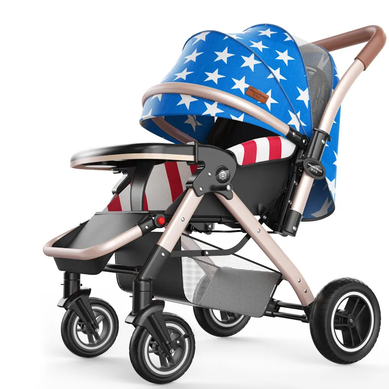 Most Popular compact baby stroller strong iron frame customize brand baby stroller with wheels and chair stroller pram