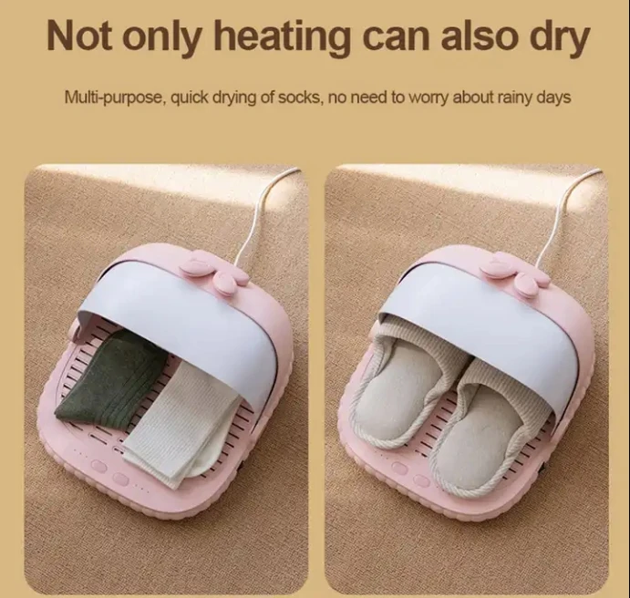2024 New Design Electric Foot Warmer Heater Charging Warm Foot Heating Pad Gift For Winter