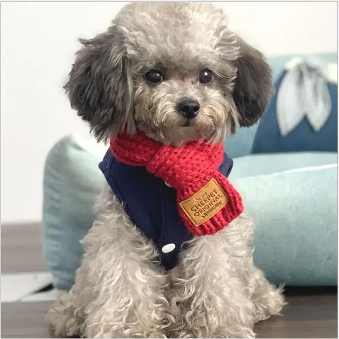 Dog Winter Dog Knitted Pet Warm Scarf for Dog