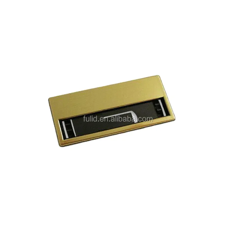 Custom alloy identity name plate tag Insert Window Name Badges