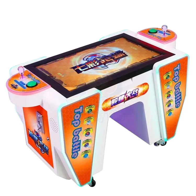 Hot Selling Interaction Arcade Video Game Table Arcade Spinning Top  Game Machine For Coin Games Machine