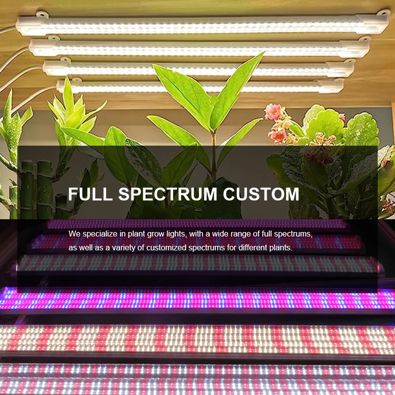 Factory customized wholesale red and blue spectrum color changing dimming full spectrum strip plant grow light