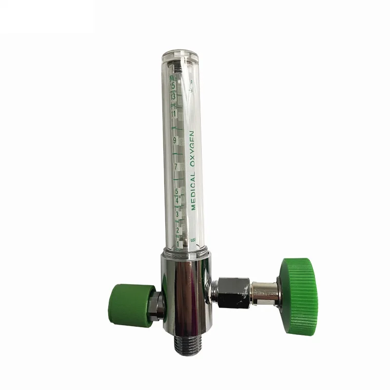 Brass Oxygen flow meter Flow Rate 0-15L/min, Diss connector
