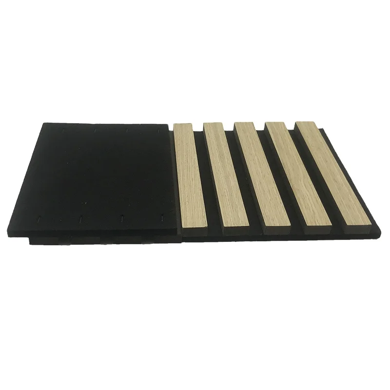 Decorative Wooden Slat Wall Panel Natural MDF Board Acoustic Panels For Interior Used