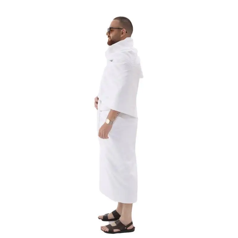 Made In China Ihram Umrah Hajj Towel Clothes For Muslims Two Pieces Per Set Microfiber Material Ihram hajj towel