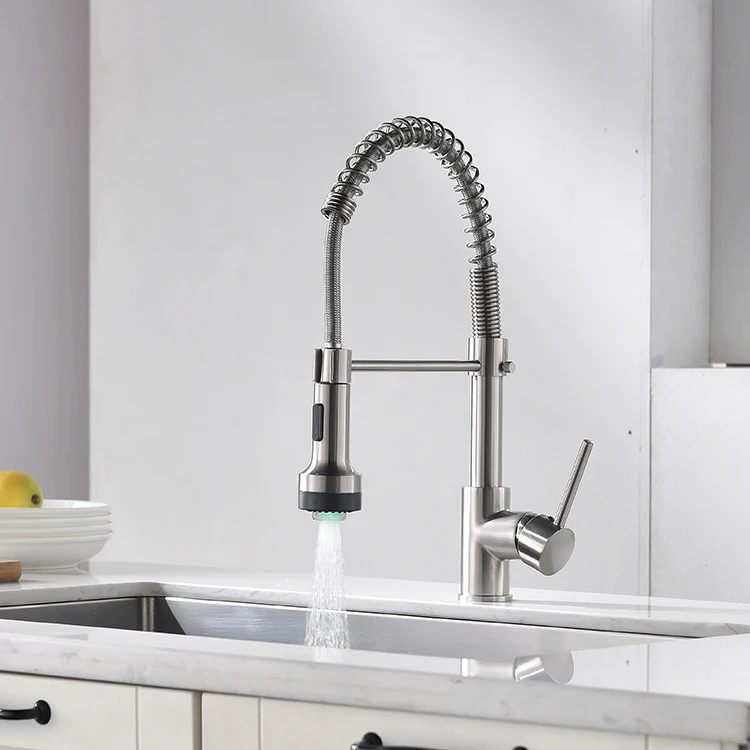 flexible faucets gold hot and cold water mixer tap pull out sprayer kitchen faucet