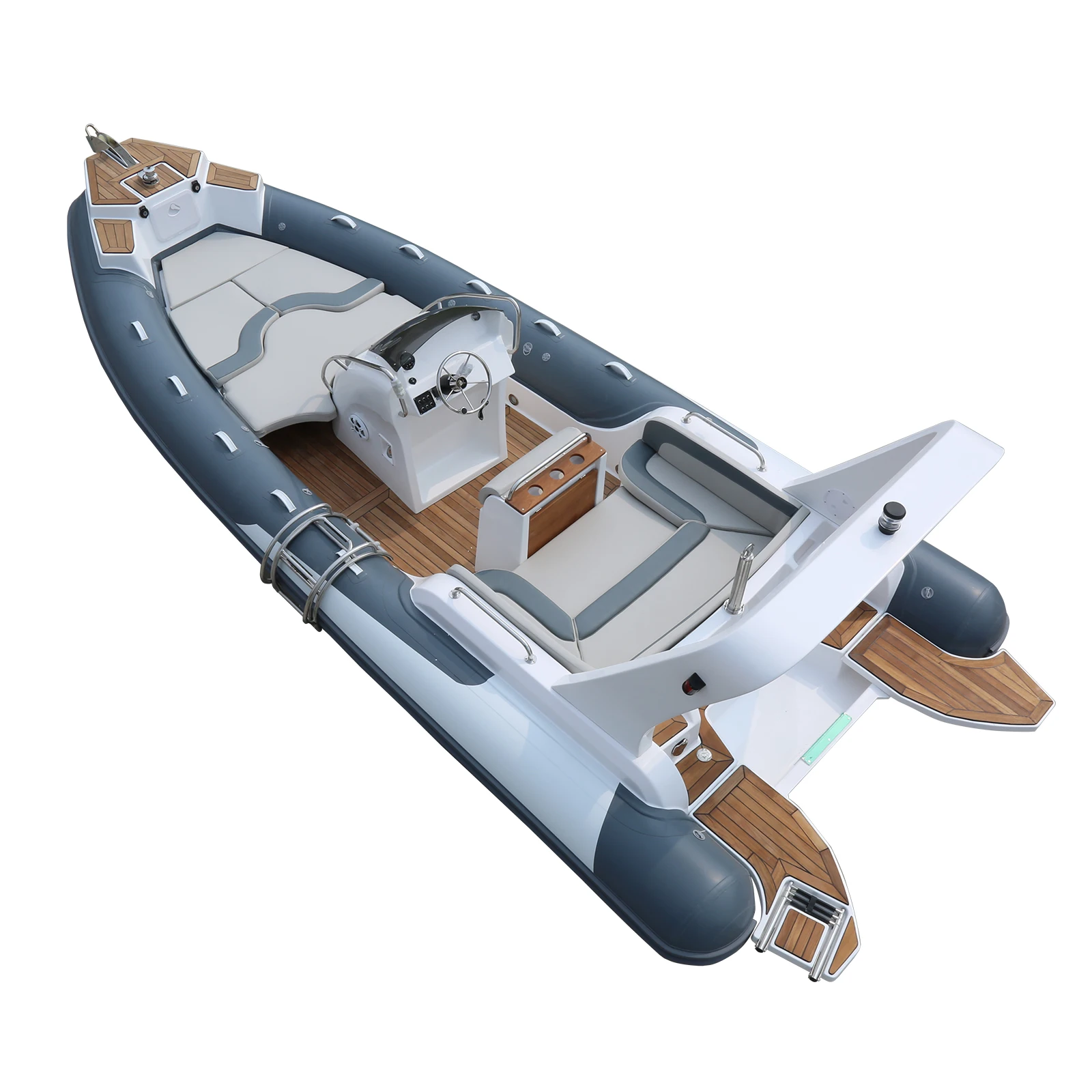 new arrival CE 7m 23.3ft Luxury RIB Hypalon Inflatable Fishing Rowing rib Boat