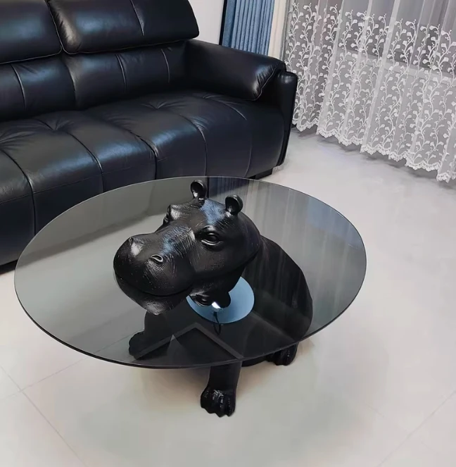 Italian Minimalist  Tempered Glass Top  Stainless Steel Round Shape Pedestal Marble Dining Table Coffee Table center table
