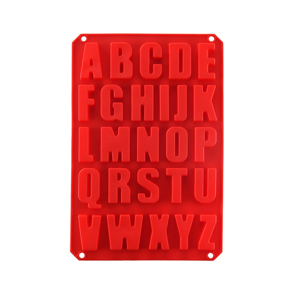 Baking Special Silicone Cake Mold Multiple Purpose DIY Letter Mold for Crayons Candy Cookies Baking