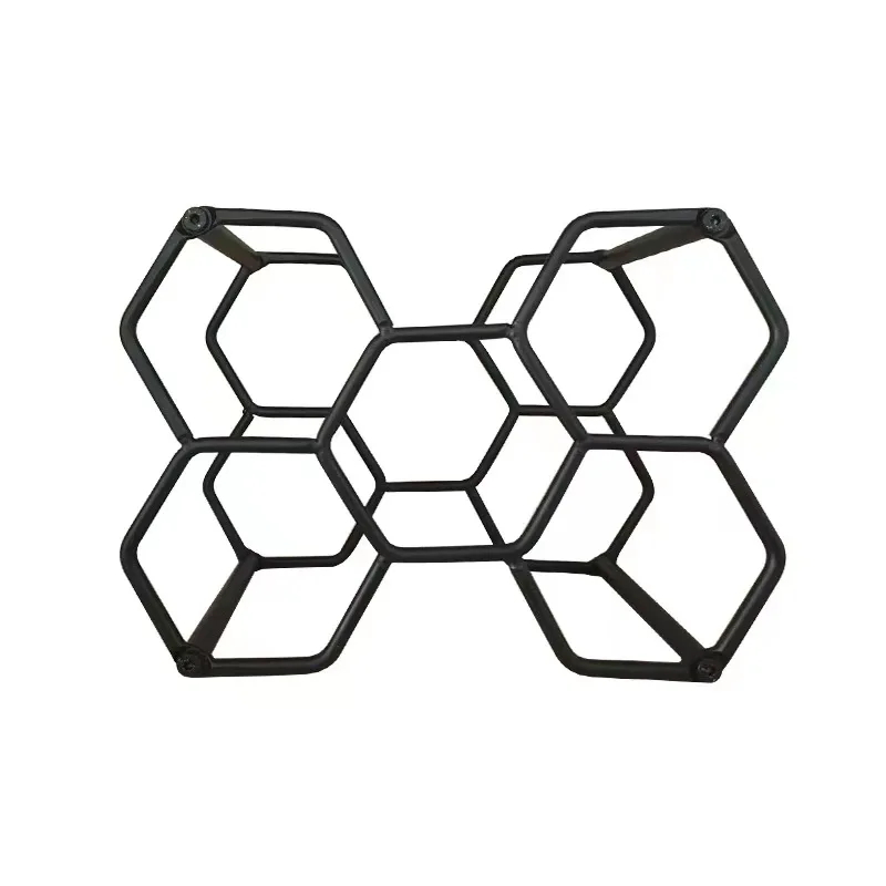 Factory Supply Favourable Price Eye-Catching Professional Metal Honeyconb Wine Rack