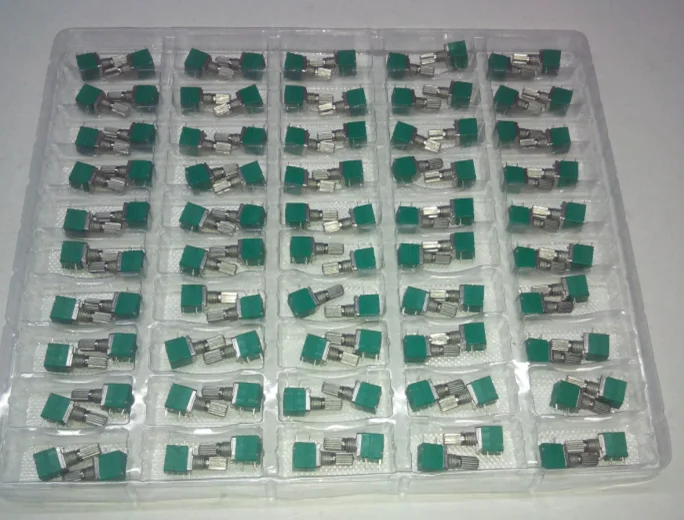 9mm PCb mount vertical potentiometer with push rotary switch