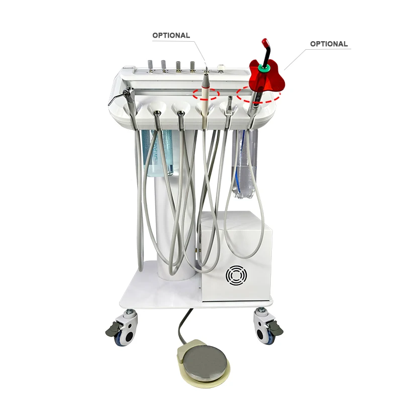 LK-A32Pro портативный стоматологический турбинный блок чемодан полный комплект работы с воздушным компрессором бесплатная бутылка воздуха 13 л