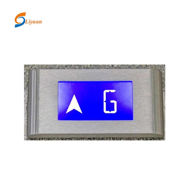 Liquid crystal display 7 segment displays negative blue transmissive for elevator