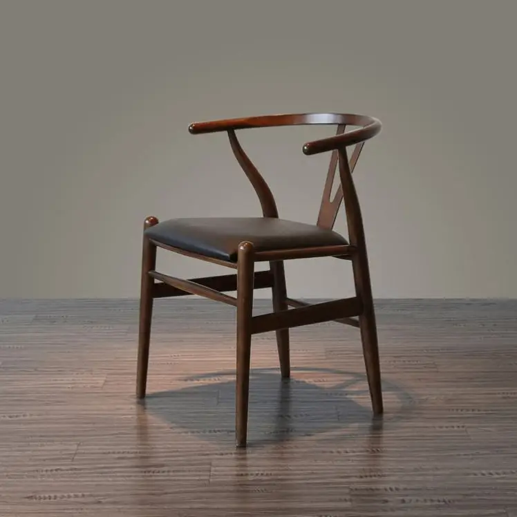 Cheap restaurant furniture white ash wood Hans Wegner Y stylish wishbone dining chair for sale