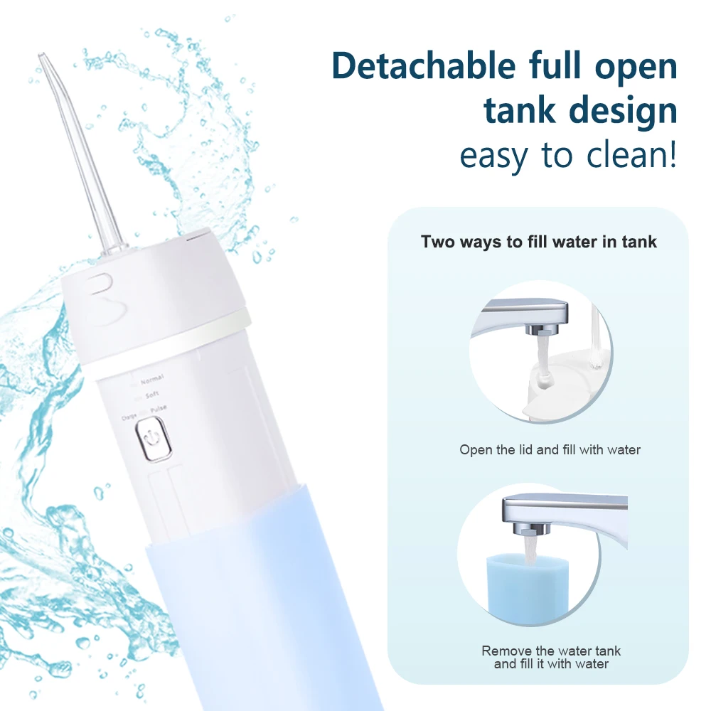 Portable Pocket Carry Dental Supplies Chinese Mini Rechargeable Gum Massage water flosser oral irrigator