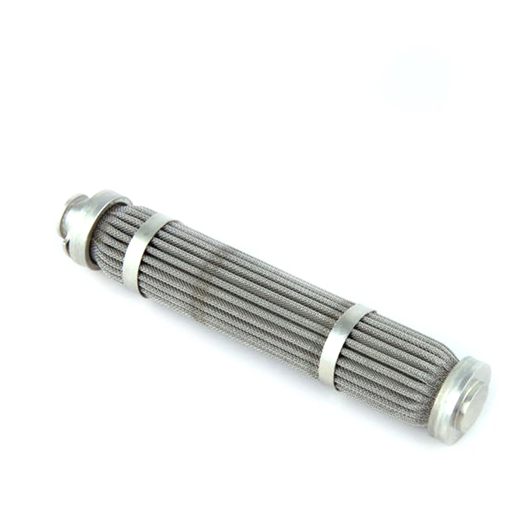 Industrial fuel filtration equipment 316l stainless steel sintered mesh filter element with sintered felt