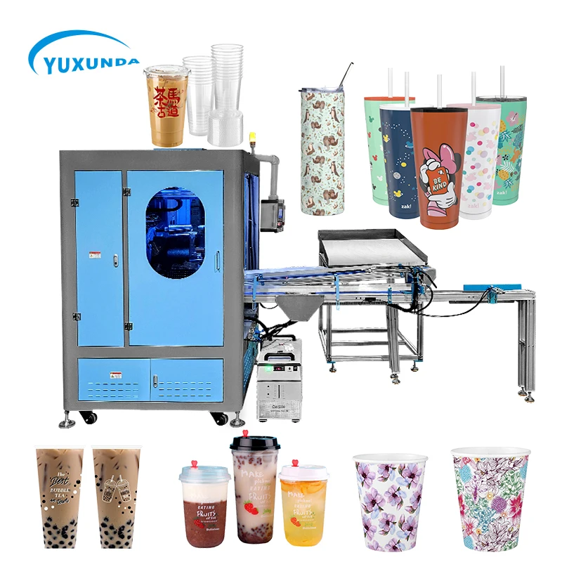 Yuxunda Multi-Function Digital Paper Cup Printing Machine Custom Metal/Paper/Plastic Printed Cups Digital Printer