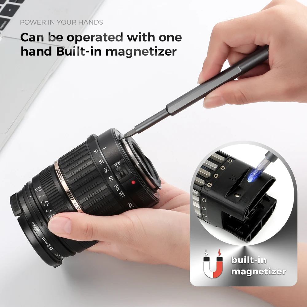 2024 New 46 In 1 Mini Precision Screwdriver Set Portable Magnetic Screwdriver Bit Set Electronics Repair Screwdriver Kit Tools