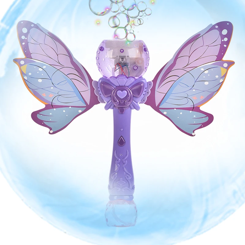 Wholesale Bubble Wand Stick Outdoor Flash Bubble Blower Toys Electric Machine Bubble Gun Toys Wtih Light For Kids