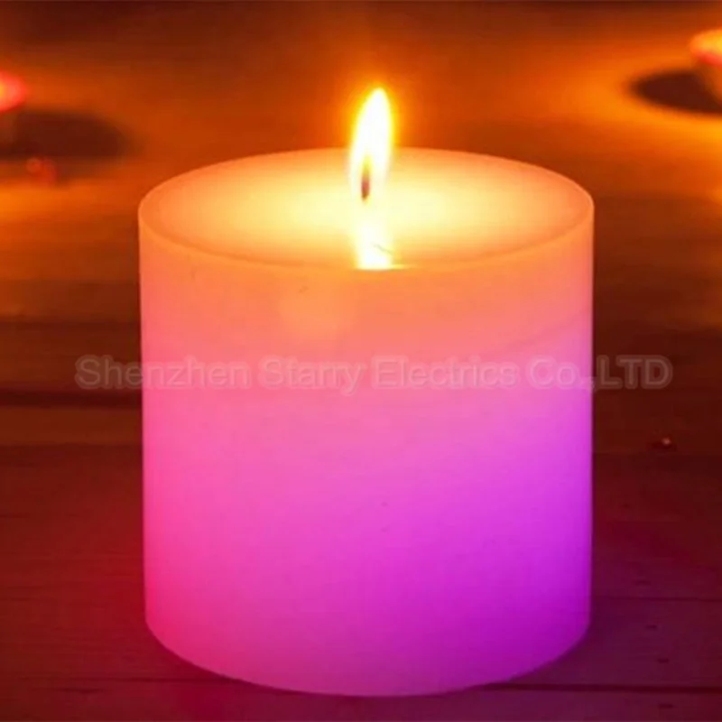 LED device for light sensor color changing wax led candle