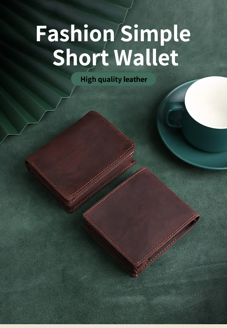 JIANUO smart wallet for mens wallets slim genuine leather man wallet