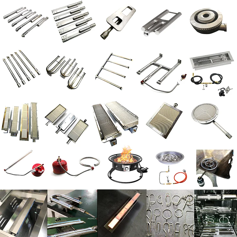 6A Customized Straight or Round bbq gas grill tube burner pipes parts Accessories Replacement For Barbecue For Wholesale