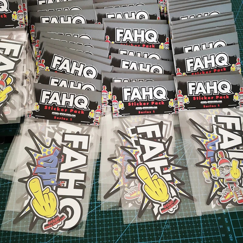 Custom Sticker Packaging Set Printable Adhesive Dye Cut Cartoon Vinyl Sticker Breakfast Sticker Pack