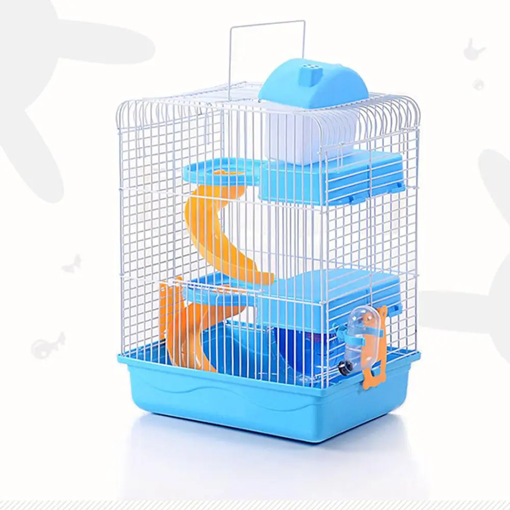 Pet Hamster Cage Luxury House Portable Mice Home Habitat Decoration