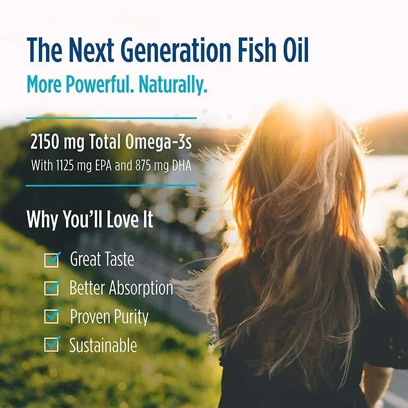  Ultimate Omega 2X лимонный аромат-Высокая мощность омега-3 Рыбное масло с EPA & DHA-стимулирует здоровье мозга и сердца-без