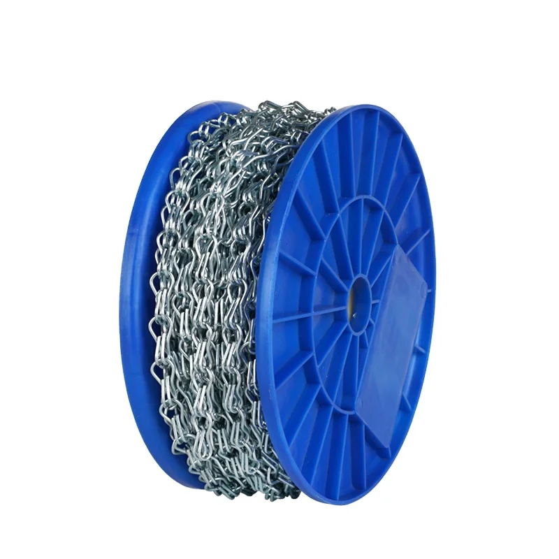 Металлические цепи BOHU, декоративная цепочка с двойными звеньями