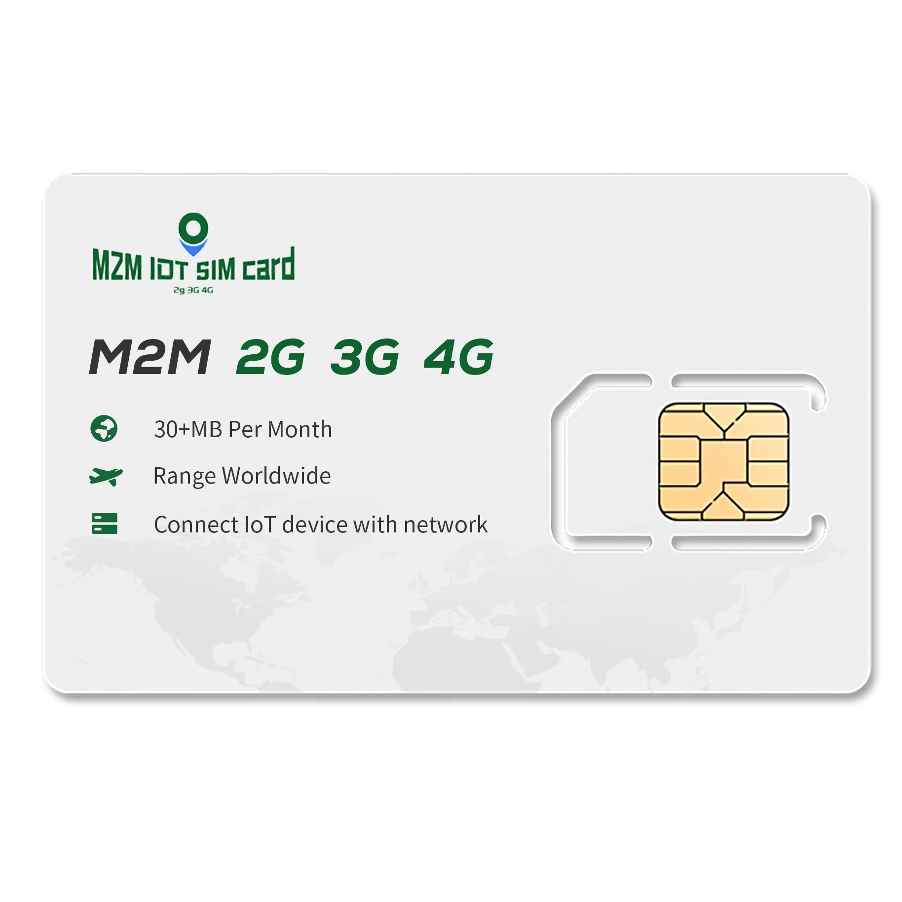 Глобальная поддержка SIM-карты M2M IOT 2G 3G 4G Cat 1 CAT M1 для устройства слежения за GPS