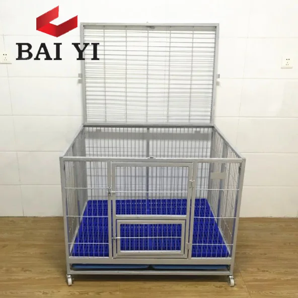 wholesale Large outdoor heavy duty metal dog kennel stackable stack dog cage