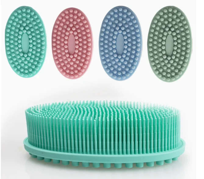 wanmei Silica gel dry and wet massage brush bath comb hairdressing tools