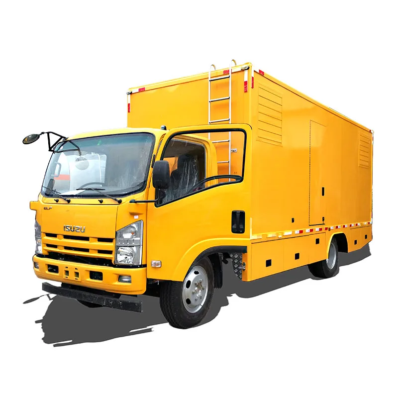 1SUZU ELF Emergency Rescue Truck 4x2 150KW Generator Mobile Emergency Power Electric Supply Truck for Sale