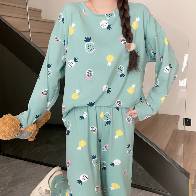 Wholesale Piyama Korea Cute Pyjama Ladies Sleepwear Pajama For Women Milk silk set pajamas