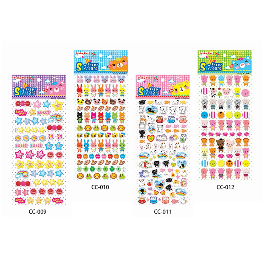 Custom 2024 new Printed Durable Bubble Stickers Logo Customized Bubble Stickers PVC Self-Adhesive Waterproof Stickers