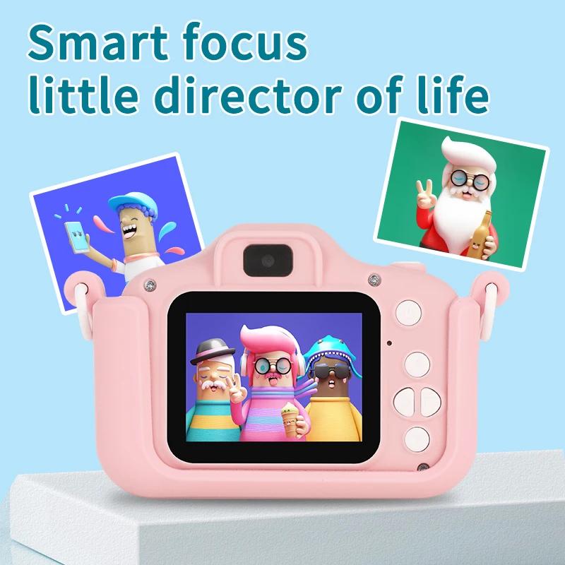 X5S Selfie Camera for Kid Hd Digital Video Portable Kids Toy Cameras Gift For Age 3-9 Built-In Fun Games support SD Card