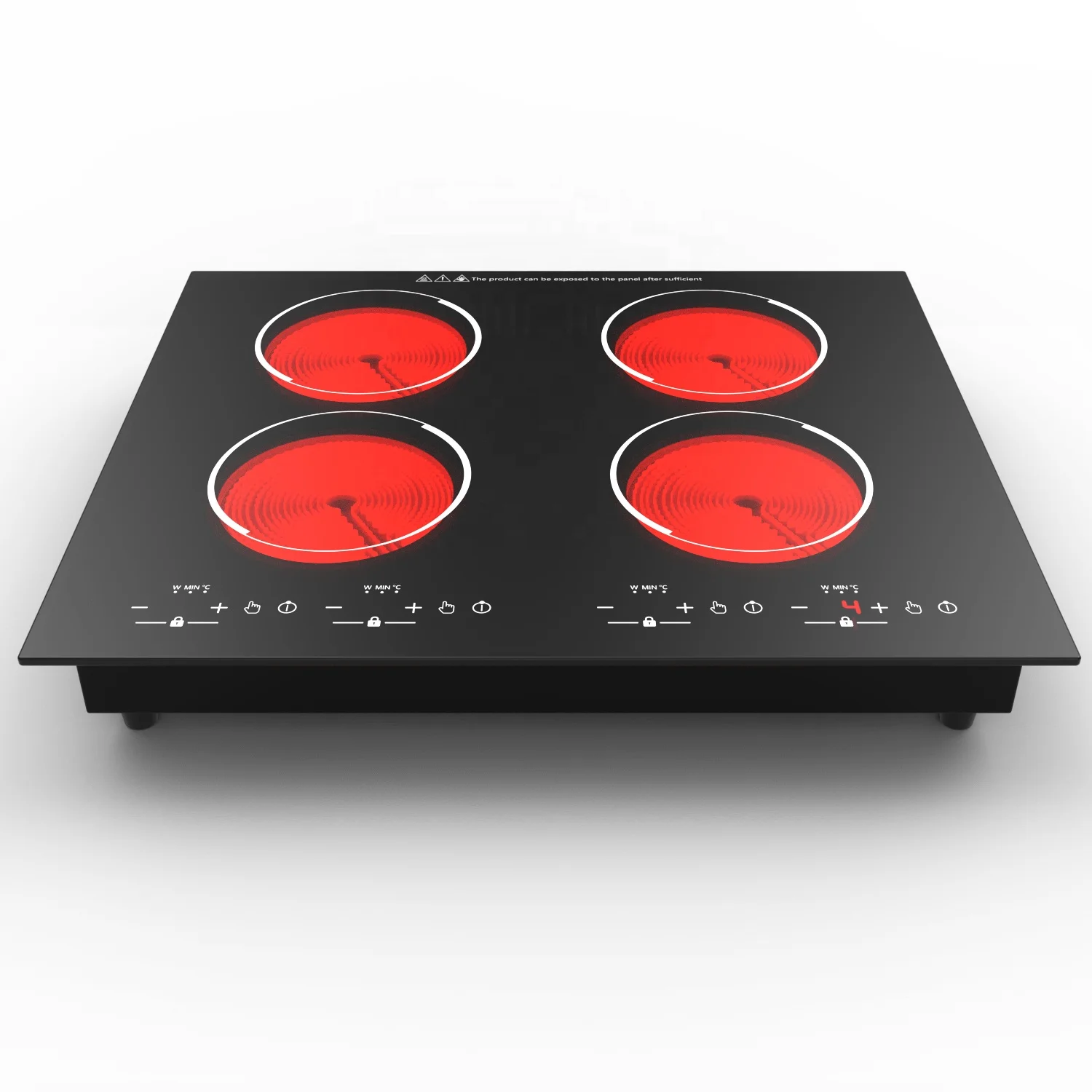 Household Hotel Kitchen 4 Burner Infrared Cooker/ Ceramic Hob