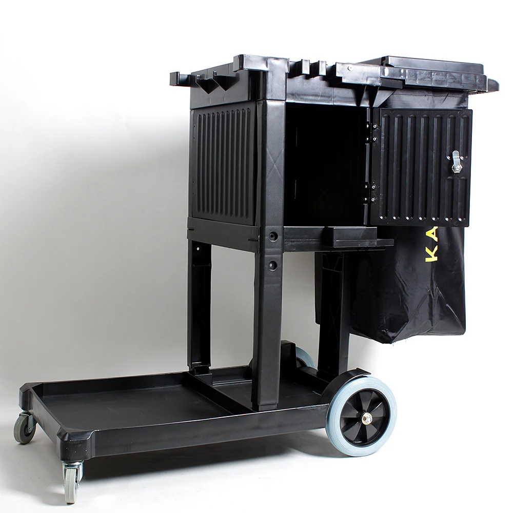 Новая тележка для уборки с шкафом для хранения гостиничного дома