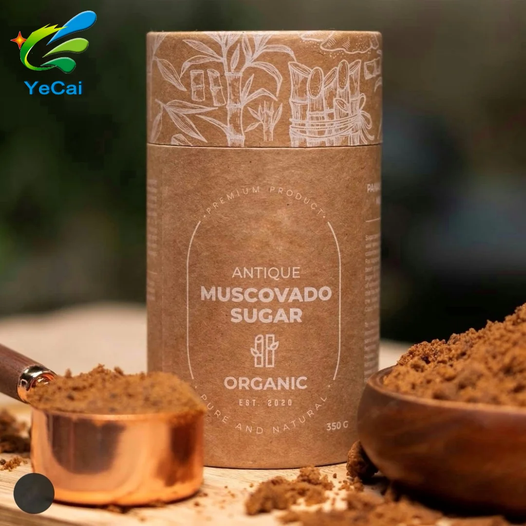 Картонный цилиндр контейнер коробка для упаковки чая кофейные зерна бумажные трубки органические какао нибры бумажная