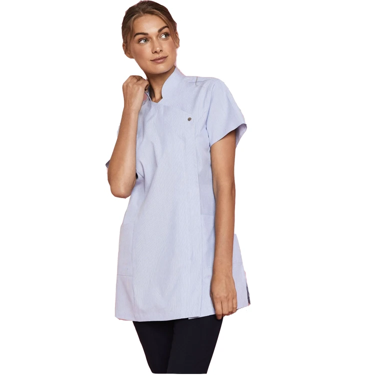 Hot Sale Doctor Uniforms Clinic Scrub Short Sleeve Tops Uniform