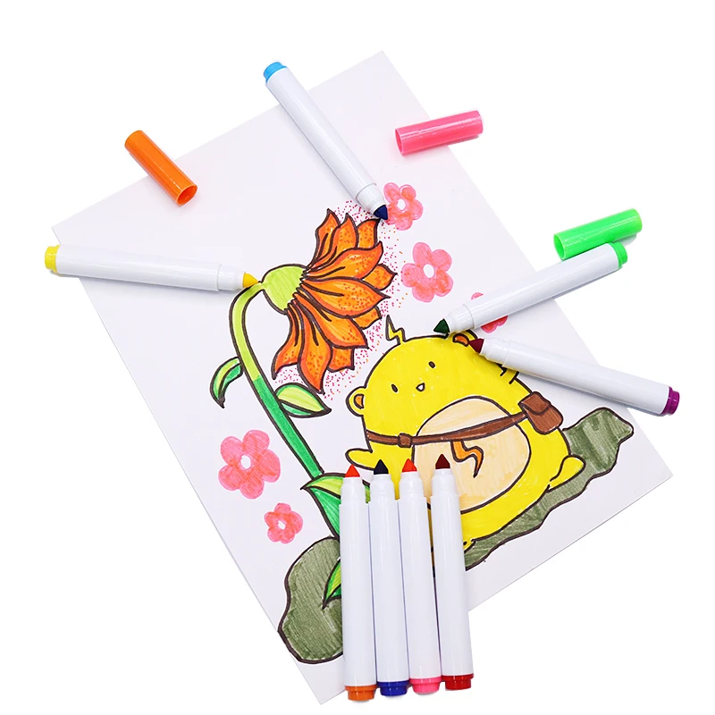 permanent Ink Colors Art Marker for Fabric Painting Writing on Cloth,Jumbo size felt-tip markers pen for graffiti and drawing
