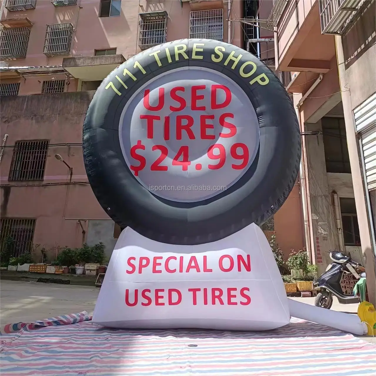 HOT sale quality PVC inflatable car tire model