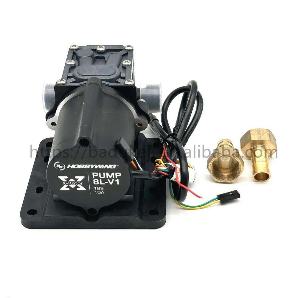 Hobbywing Combo Pump 120W 8L 10A 18S V1 Brushless Sprayer diaphragm Water  Pump for Plant Agriculture spraying UAV Drone