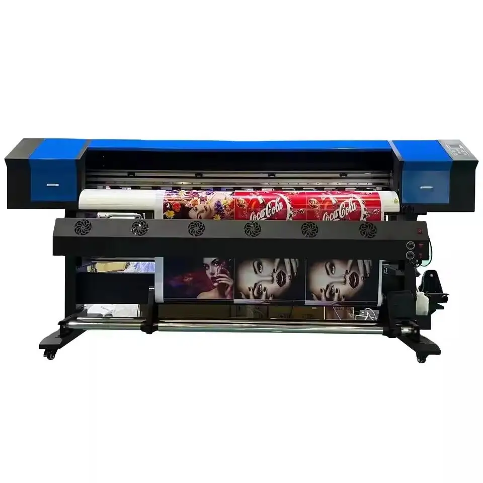 Banner Printing Machine Plotter Printer Sticker Printing Xp600 Eco Solvent Printer 1.8m Vinyl Inkjet Printers Provided 235 Ezon
