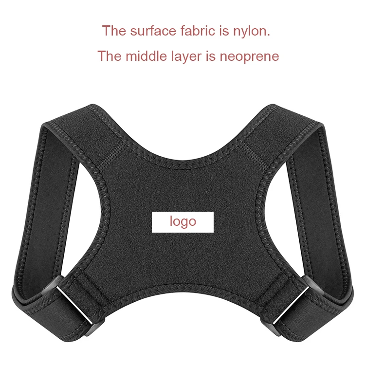 New Trends Nylon material Back Shoulders Adjustable Upper Back Brace Shoulder Lumbar Support Belt Corset Posture Correction